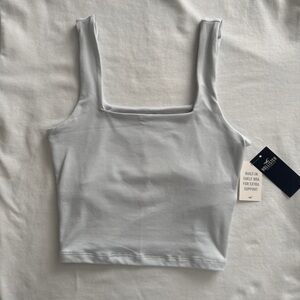Hollister Co. Women's Blue and White Vest